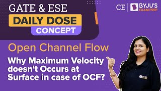 Download Lagu Why Maximum Velocity doesn't Occur at Surface | Open Channel Flow (OCF) | GATE u0026 ESE 2024 CE Exam Thumbnail