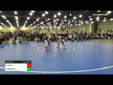 144 Lbs Round Of 32 Madison Horn Team Minnesota Vs Hunter Robinson Team Texas