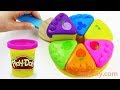 How to Make Play Doh Color Fruits Cake Velcro Cutting Baby Toy and Microwave Oven Kids Toy Appliance