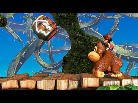 Donkey Kong Bananza - Bramble Blast Level 100% (4K)