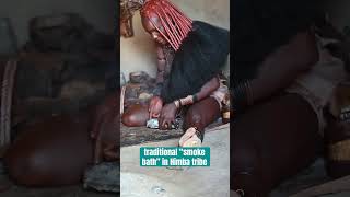 Himba woman cleans the skin with smoke to get rid of insects #himba #tribe #africa #namibia #tribal