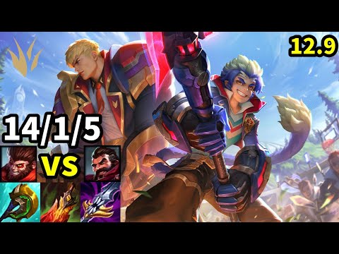 Wukong Jungle vs Graves - KR Challenger | Patch 12.9