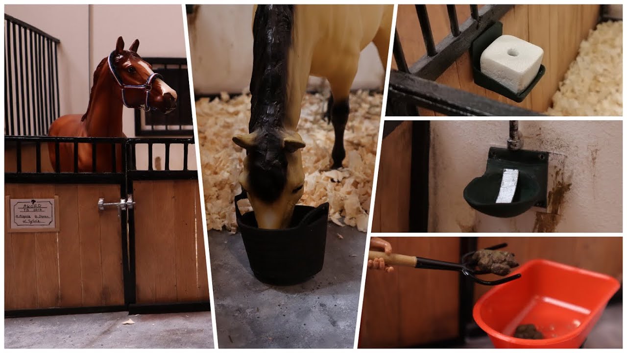Akcesoria do stajni dla koni Breyer| część 1 | Siatka na siano, poidła, wiadro, lizawki i więcej!