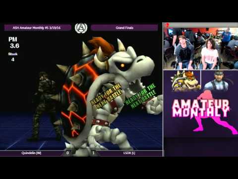 Quindelin (Bowser) vs LSDx (Snake) - ASH Amateur Monthly #5 Project M Grand Finals