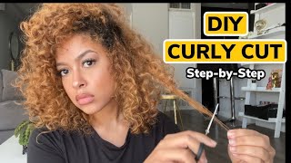 Curly Hair Routine - How To Get Layers In Curly Hair - DIY Hair Cut Tutorial | ChelseaAshley.com