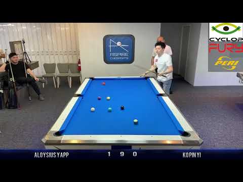 [Aspire Cuesports] 10-Ball Race to 9 Winner Break - Aloysius Yapp (SGP) vs Ko Pin Yi (TW)