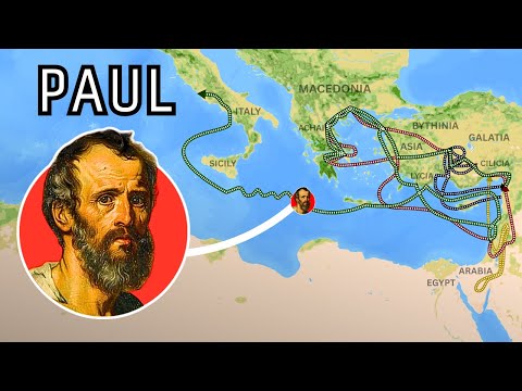 The Entire Life of the Apostle Paul on a Map