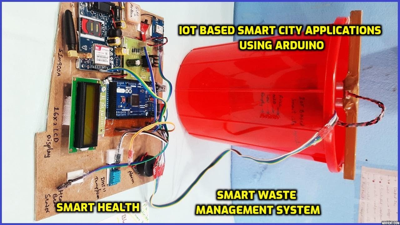 IoT Based Smart City Applications Using Arduino | Smart Health System| Smart Waste Management System