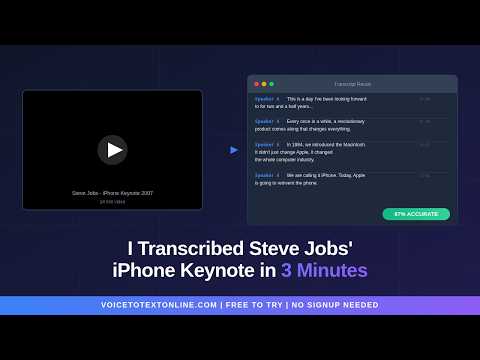 Voice to Text Online 공식 영상 미리보기