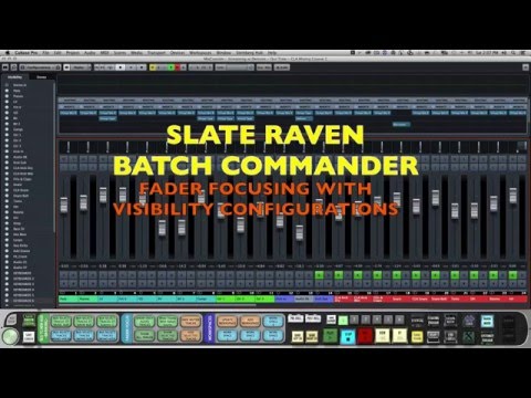 SLATE RAVEN CUBASE FADER FOCUS WITH VISIBILITY CONFIGURATIONS