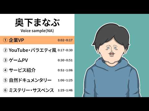 低音を活かした男性ナレーションを収録します イメージ1