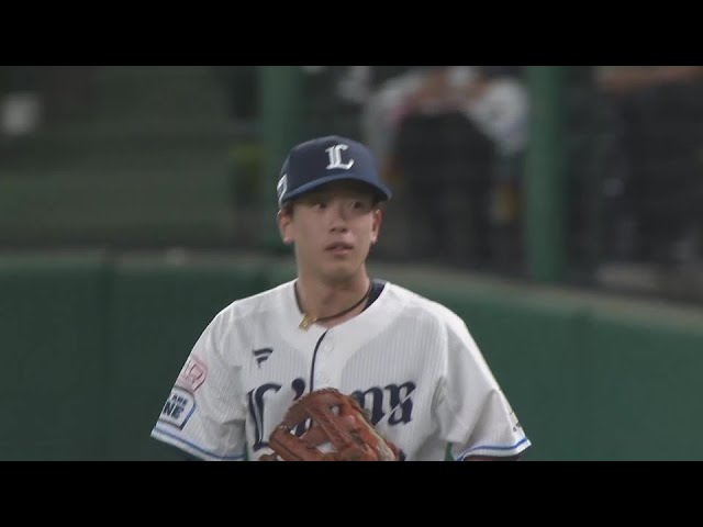 【6回表】一二塁間を抜かせない!! ライオンズ・滝澤夏央のファインプレー!! 2024年9月29日 埼玉西武ライオンズ 対 千葉ロッテマリーンズ