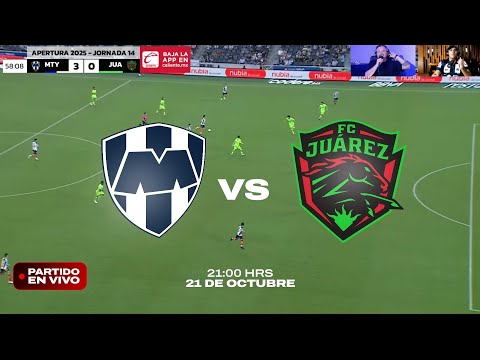🔴 EN VIVO CON IMAGEN: Monterrey vs Juárez | Jornada 14 - Liga MX AP 2025.