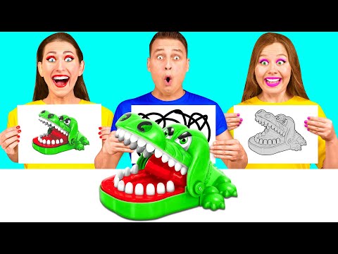 Quién Lo Dibuja Mejor Toma El Desafío Del Premio | Desafío Loco Fun Teen