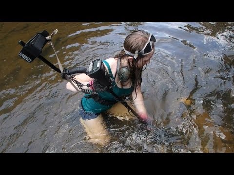 Kayaking the river in search for relics!