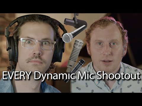 EVERY Dynamic Microphone SHOOTOUT - Shure SM57 SM58 SM7b AKG Sennheiser MD441 RE20 Beyerdynamic M201