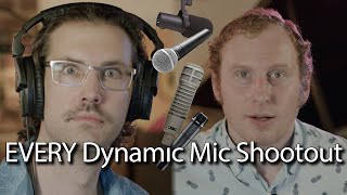 Video thumbnail for EVERY Dynamic Microphone SHOOTOUT - Shure SM57 SM58 SM7b AKG Sennheiser MD441 RE20 Beyerdynamic M201 by Junglecorp