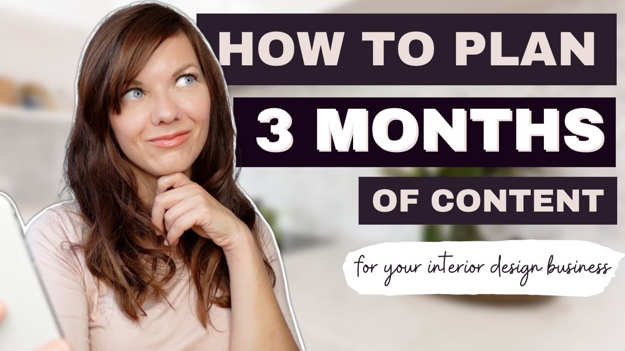 CONTENT PLANNING For Interior Designers | Plan 3 Months of Home Decor Posts On Instagram Quickly