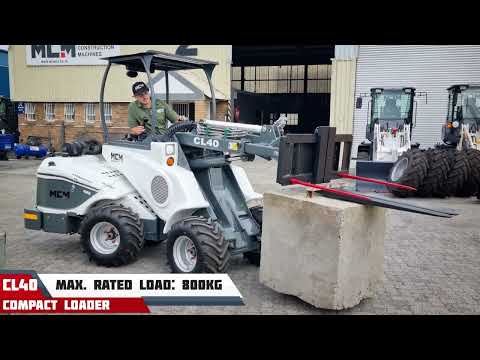 Demonstrating The CL40 Compact Loader's Max. Tipping Load 💪