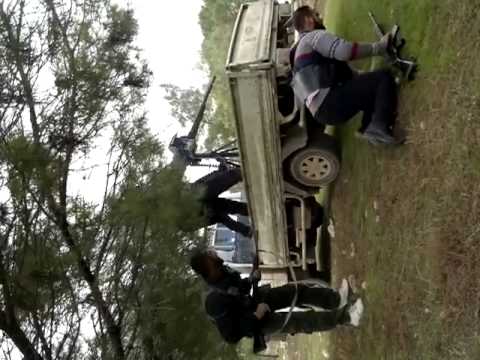 التصدي لقوات النظام بالدوشكا من قبل لواء الغضب في ريف حمص الشمالي