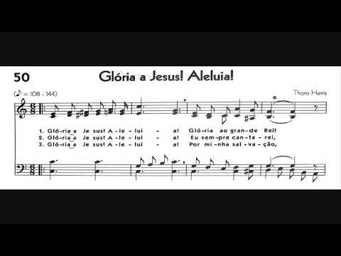 Hinário 5 CCB - Hino 050 - Glória a Jesus! Aleluia! - Strings - Teclado Yamaha PSR S670