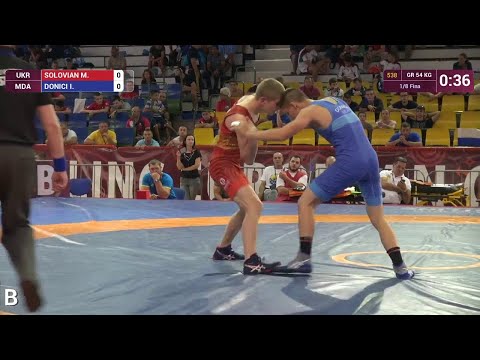 1/8 GR - 54 kg: M. SOLOVIAN (UKR) df. I. DONICI (MDA) by VPO, 7-0
