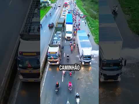 CAMINHONEIRO SALVOU TODOS os MOTOBOYS