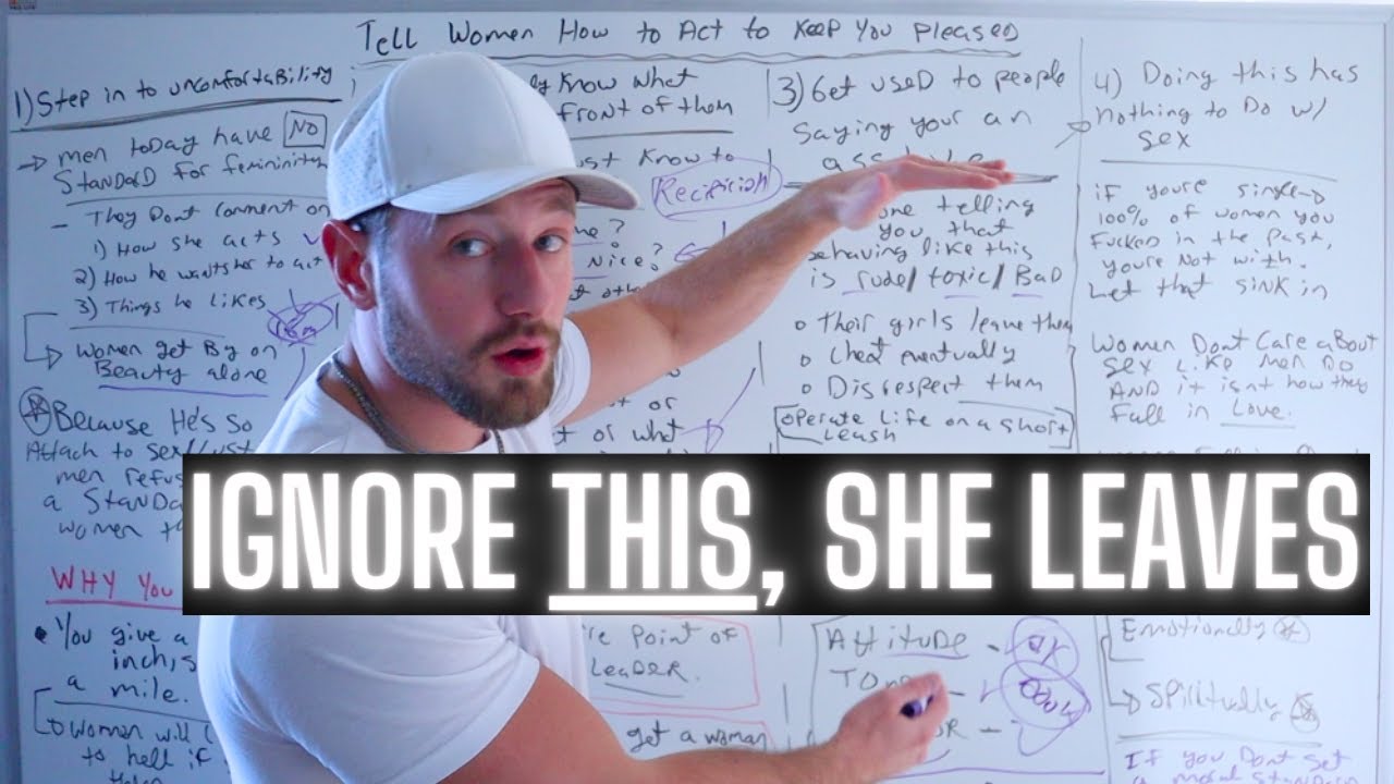 TELL WOMEN how to ACT to KEEP you PLEASED when DATING (she craves masculine men 24/7)