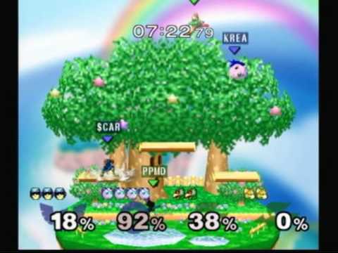 Pound 4 Dr. PeePee (Falco) & LOZR (Fox) vs. Hax (C.  Falcon) &  Darc (Jiggly Puff) 4 - SSBB