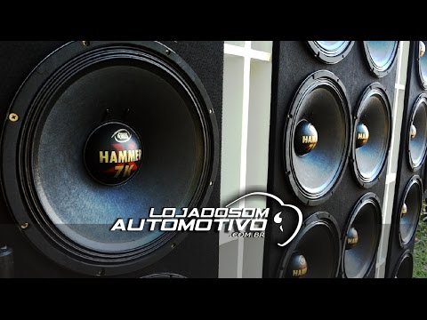 Alto Falante Woofer Eros Hammer 7k 3500 rms 12 e 15 Polegadas