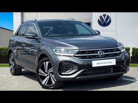 Approved Used Volkswagen T-ROC R-Line 2.0TDI 150PS DSG in Indium Grey | KJ24HGA | Wrexham Volkswagen
