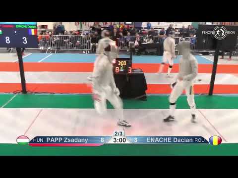 European Championships 2023 CMS - L16 - Zsadany Papp HUN v Dacian Enache ROU