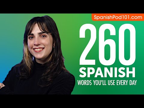 260 Spanish Words You'll Use Every Day - Basic Vocabulary #66
