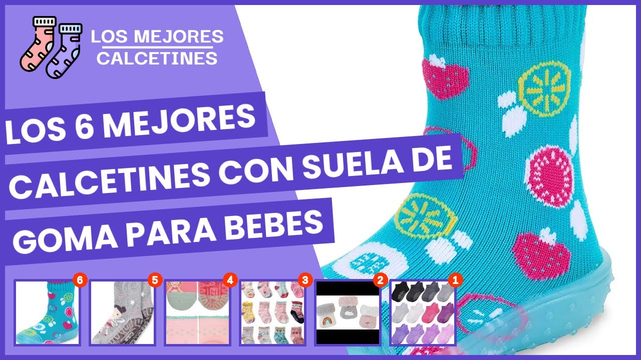 Los 6 mejores calcetines con suela de goma para bebes