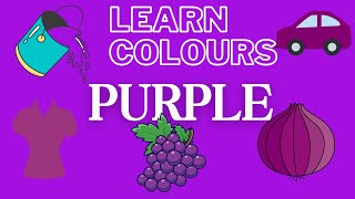 Colour Purple - Colours for Toddlers  #kids  #preschool #earlymathskills #kidsyoutube #fyp #viral
