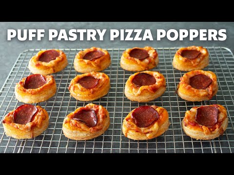 Puff Pastry Pizza Poppers