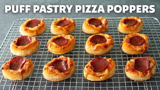 Puff Pastry Pizza Poppers | Crispy One-Bite Party Pizza | Food Wishes