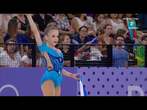 Stiliana NIKOLOVA (BUL) Ribbon Qualification 31,05 - Paris 2024 Olympic Games (HD)