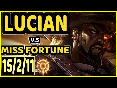 XL Innaxe (LUCIAN) vs MISS FORTUNE - 15/2/11 KDA BOTTOM ADC CHALLENGER GAMEPLAY - EUW
