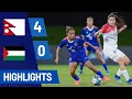 Nepal vs Palestine Extended Highlights | Waff Women's Championship 2024