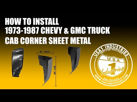1973-87 Square Body Chevy & GMC Truck Cab Corner Sheet Metal Repair Panels