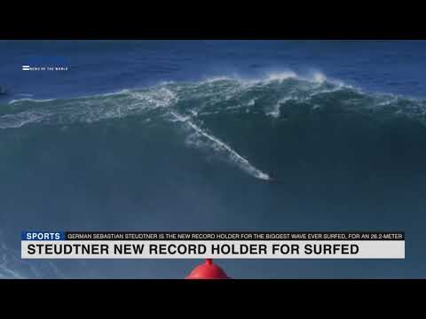 German Sebastian Steudtner new record holder for biggest wave surfed