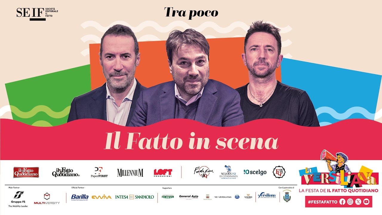 "Il Fatto in Scena", alla Versiliana gli spettacoli di Tomaso Montanari, Andrea Scanzi e Luca Sommi