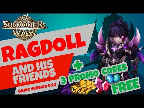 Ragdoll and his friends. Summoners War RTA +  3 PROMO CODES