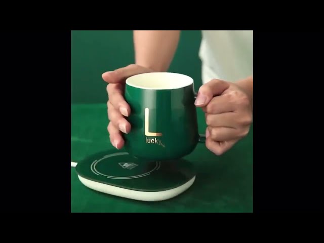 Vídeo relacionado con Calentador de Tazas con Apagado Automático, 3 Niveles de Temperatura, Calentador Eléctrico para Escritorio, Ideal para Café, Té, Leche y Cacao