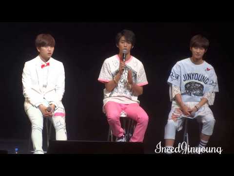 131223 B1A4 Yokohama MC Jinyoung Gongchan