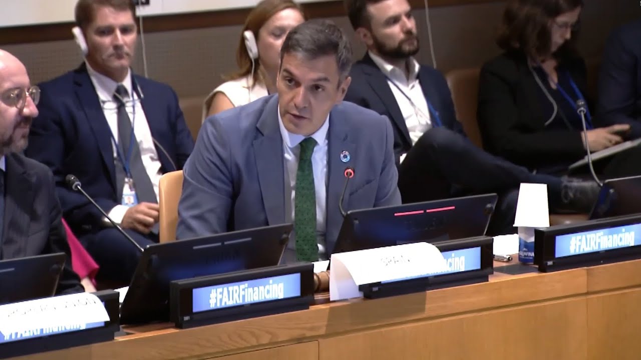 Sánchez afirma que es crucial reforzar la financiación al desarrollo sostenible