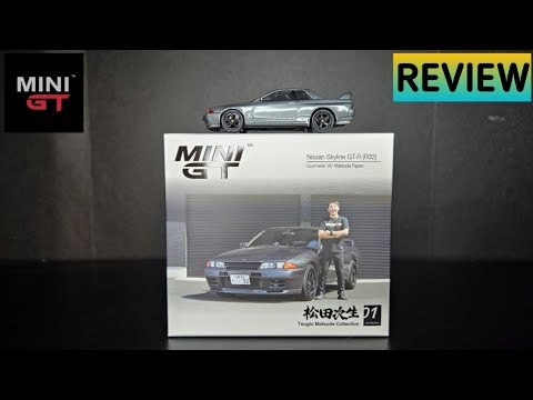 Mini GT - Tsugio Matsuda Nissan Skyline GTR R32 Gunmetal - REVIEW