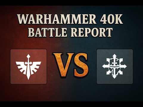 Warhammer 40K Battle Report | Dark Angels (Wrath) vs Chaos Knights (Infernal) | GW Terrain / Layouts