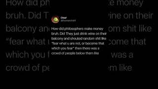how did philosophers make money